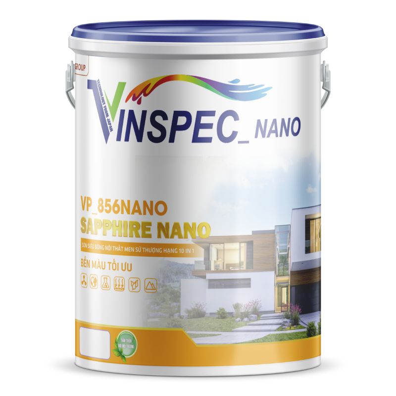 Sơn Siêu Bóng Vinspec Nano Nội Thất Men Sứ Thượng Hạng 10 in 1